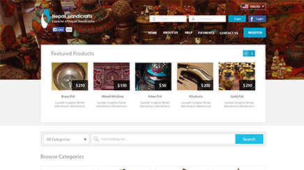 Gene Liberty Nepal, Handicrafts, Ecommerce Application